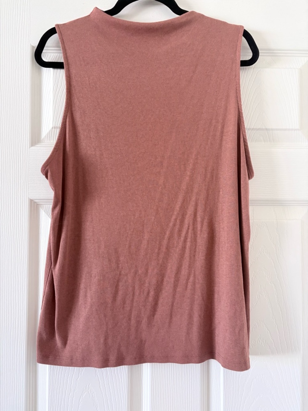 A New Day Mock Neck Sleeveless Top XXL Ribbed Stretch Tank